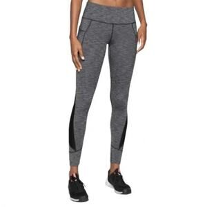 Athleta Relay Tight 2.0 Heathered Gray Ankle Cropped Leggings Small